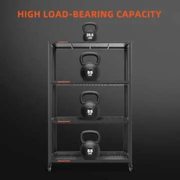 Spider Farmer Plant Stand 3 Tier Heavy-Duty Metal SF600 Plant Shelf With Waterproof Trays and Lockable Wheels For Flower Pot Display Easy Assembly Rack Black Indoor Outdoor 46Lx15Dx70H