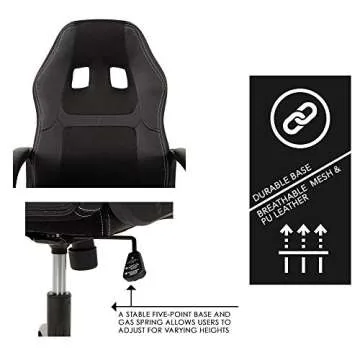 Affordable Ergonomic Gaming Chair with Lumbar Support