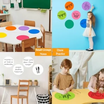 Colorful Dry Erase Dots for Classroom Learning Fun