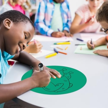 Colorful Dry Erase Dots for Classroom Learning Fun