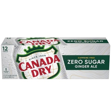Canada Dry Zero Sugar Ginger Ale Pack of 12 Cans