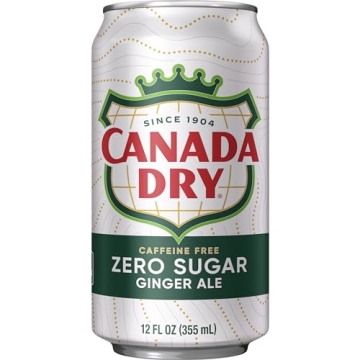 Canada Dry Zero Sugar Ginger Ale Pack of 12 Cans
