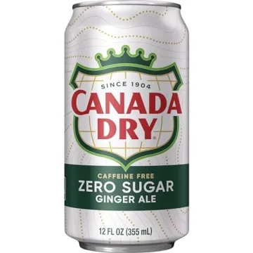 Canada Dry Zero Sugar Ginger Ale Pack of 12 Cans