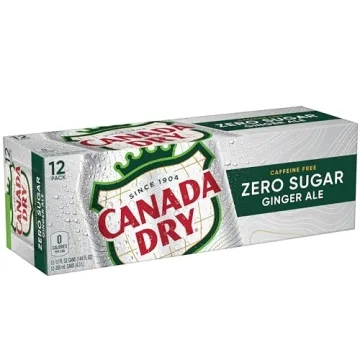 Canada Dry Zero Sugar Ginger Ale Pack of 12 Cans