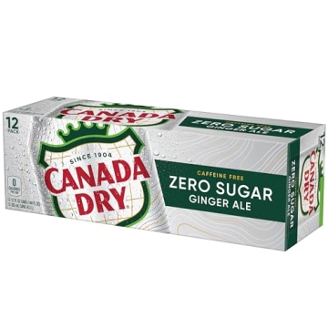 Canada Dry Zero Sugar Ginger Ale Pack of 12 Cans