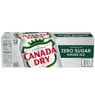 Canada Dry Zero Sugar Ginger Ale Pack of 12 Cans