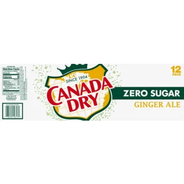 Canada Dry Zero Sugar Ginger Ale Pack of 12 Cans