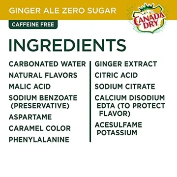 Canada Dry Zero Sugar Ginger Ale Pack of 12 Cans