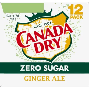 Canada Dry Zero Sugar Ginger Ale Pack of 12 Cans