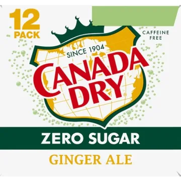 Canada Dry Zero Sugar Ginger Ale Pack of 12 Cans