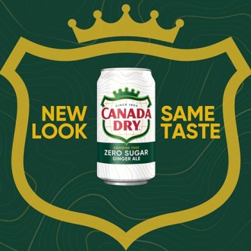 Canada Dry Zero Sugar Ginger Ale Pack of 12 Cans