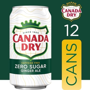 Canada Dry Zero Sugar Ginger Ale Pack of 12 Cans