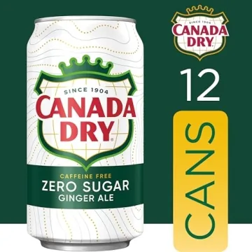 Canada Dry Zero Sugar Ginger Ale Pack of 12 Cans