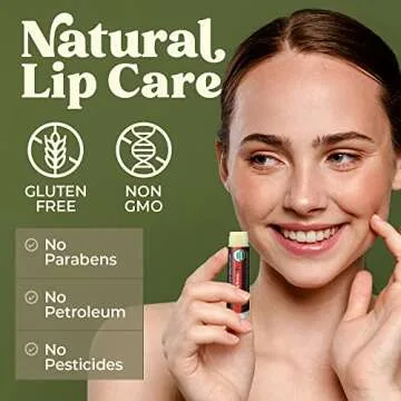 USDA Organic Lip Balm 6-Pack for Healthy Lips