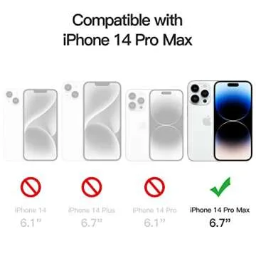 JETech Full Coverage Screen Protector for iPhone 14 Pro Max