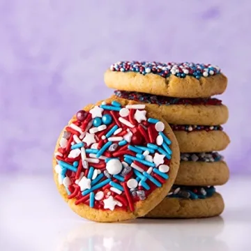 Sweets Indeed Red White Blue Sprinkles for Baking