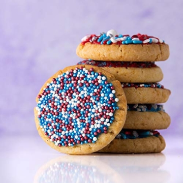 Sweets Indeed Red White Blue Sprinkles for Baking