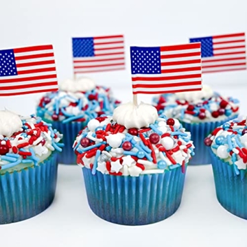 Sweets Indeed Red White Blue Sprinkles for Baking