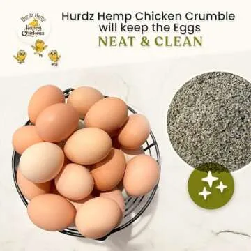 [25lbs] Hemp Bedding - Ideal for Chicken Nesting Boxes & Bunny Potty Areas - 100% Natural Hemp, Super Absorbent Crumble Formula, Odor Control Hemp Coop Bedding - Eco-Friendly Hemp Bedding for Chickens