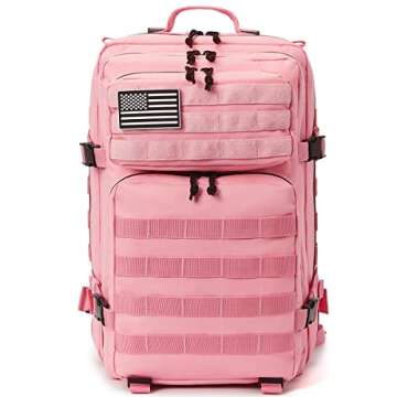 QT&QY 45L Military Tactical Backpacks for Women - Versatile Gym, Army & Hiking Pack