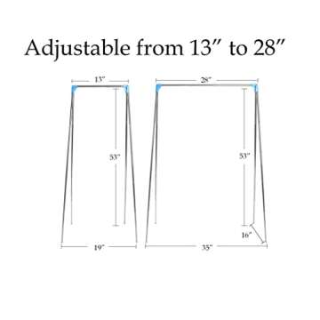 CLESUZ Mini Garment Rack for Easy Travel and Laundry
