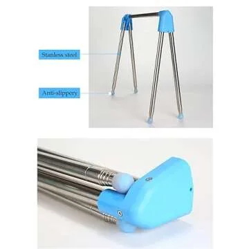 CLESUZ Mini Garment Rack for Easy Travel and Laundry