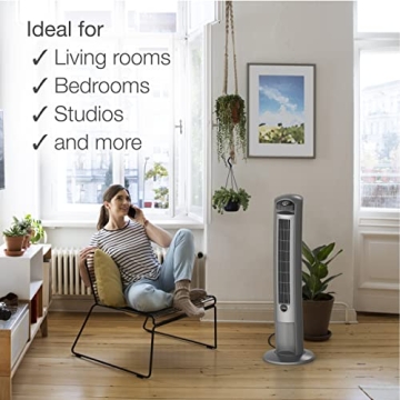 Lasko 42 Inch Wind Curve Tower Fan with Ionizer and Remote