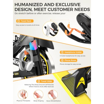 pooboo Indoor Cycling Bike with Monitor and Comfort Seat