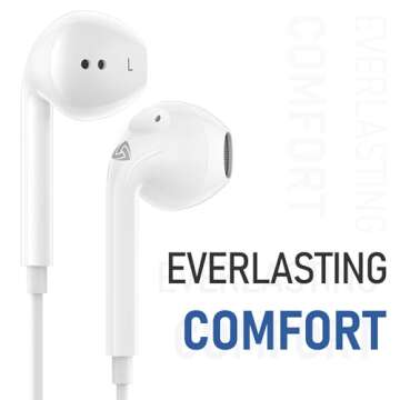 LUDOS Zenith Wired Earbuds with Microphone and Warranty