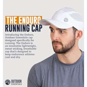 OutdoorEssentials Running Hat for Men - Dry Fit Running Cap for Women, Tennis Hats, Breathable Hat, ...