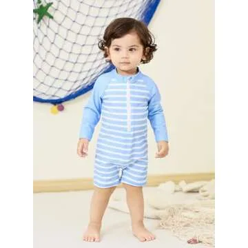 uideazone Baby Boys Long Sleeve Swimwear for Summer