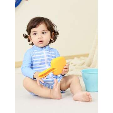 uideazone Baby Boys Long Sleeve Swimwear for Summer