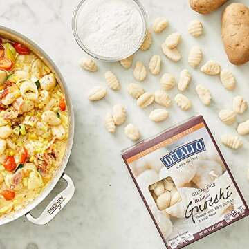 DeLallo Gluten Free Potato & Rice Mini Gnocchi, 12oz Box, 6-Pack