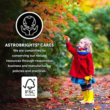 Astrobrights 25-Color Assortment Cardstock - Vibrant 65 lb Paper for All Your Crafting Needs (75 Sheets)