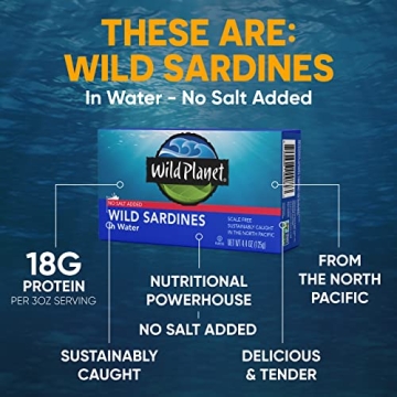 Wild Planet Wild Sardines in Water, No Salt Added