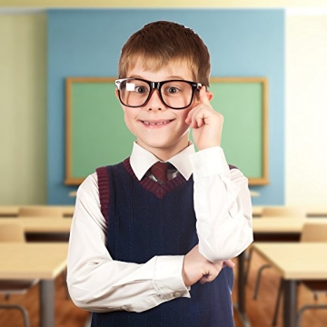 Skeleteen Retro Nerd Costume Glasses for Fun Style