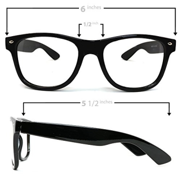 Skeleteen Retro Nerd Costume Glasses for Fun Style
