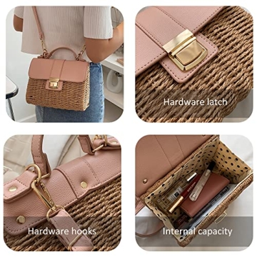 Stylish Straw Crossbody Bag for Women - Summer Essential
