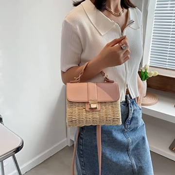 Stylish Straw Crossbody Bag for Women - Summer Essential