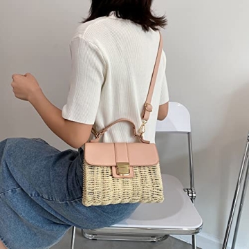 Stylish Straw Crossbody Bag for Women - Summer Essential