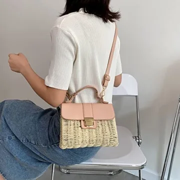 Stylish Straw Crossbody Bag for Women - Summer Essential