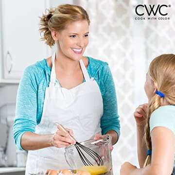 COOK WITH COLOR Silicone Whisks Set - Rose Gold and Black