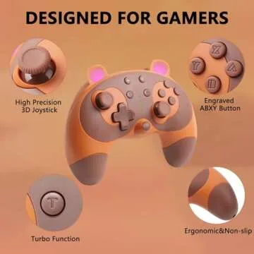 STOGA Cute Raccoon Controller for Nintendo Switch & PC