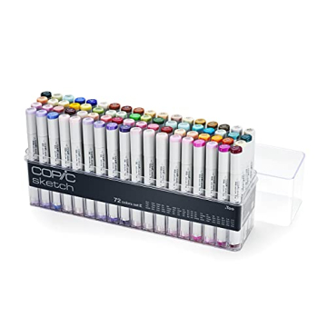 Copic Sketch 72pc Set E - Ultra-blendable Alcohol Markers