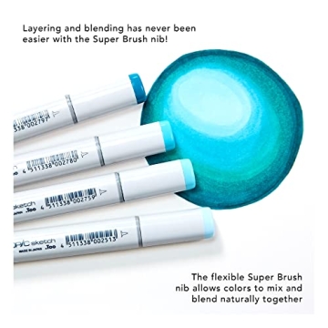 Copic Sketch 72pc Set E - Ultra-blendable Alcohol Markers