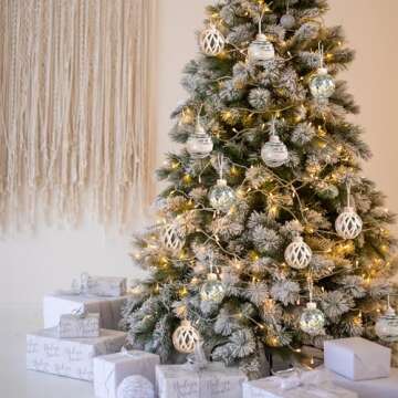 Succulentlovers 6pcs Rustic Boho Christmas Ornaments Decorative Set