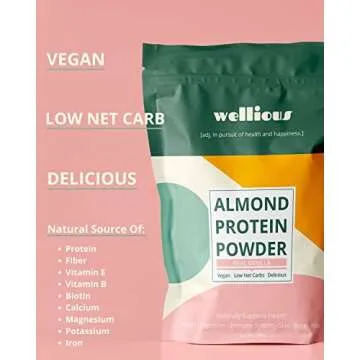 wellious Clean Vegan Protein Powder Vanilla - Organic Plant Based Protein Powder Dairy Free for Gut Health, No Sodium, High Fiber, Keto Friendly, Non Dairy, Lactose Free Protein Powder