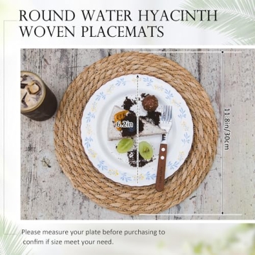 Defined Deco Woven Placemats Set of 10 for Dining