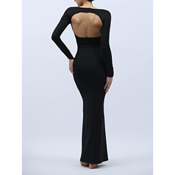 AnotherChill Women's Bodycon Backless Cut-Out Dress