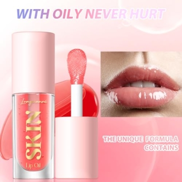LANGMANNI Lip Oil for Moisturizing Glossy Lips